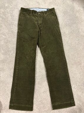 Polo by Ralph Lauren Olive Corduroy Trousers
